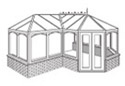 P-Shape style conservatory