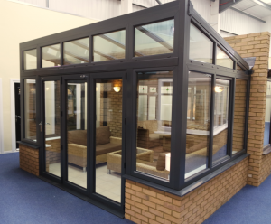 Reverse Lean- To Conservatory at our Milton Keynes Showroom