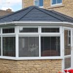 White uPVC victorian conservatory tiled roof