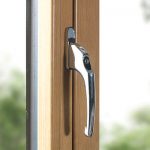 Double glazed uPVC window handle