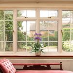 Energy efficient uPVC living room casement window