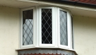 Leaded glazing option for uPVC bay window