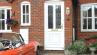 White uPVC entrance door with glazing options