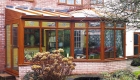 P-shaped conservatory irish oak