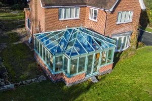 T-shaped conservatory chartwell green