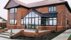 T-shaped conservatory rose wood